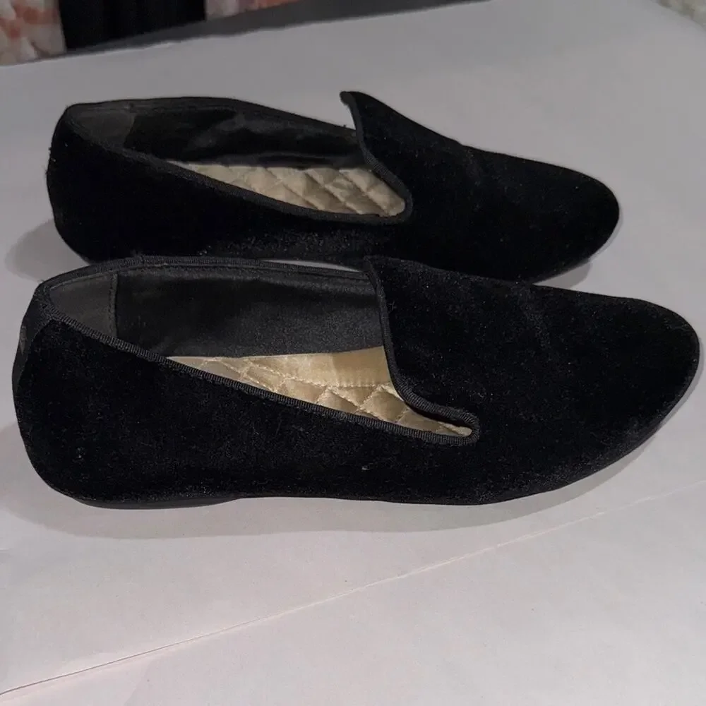 Birdies The Starling black velvet loafers women’s size 7